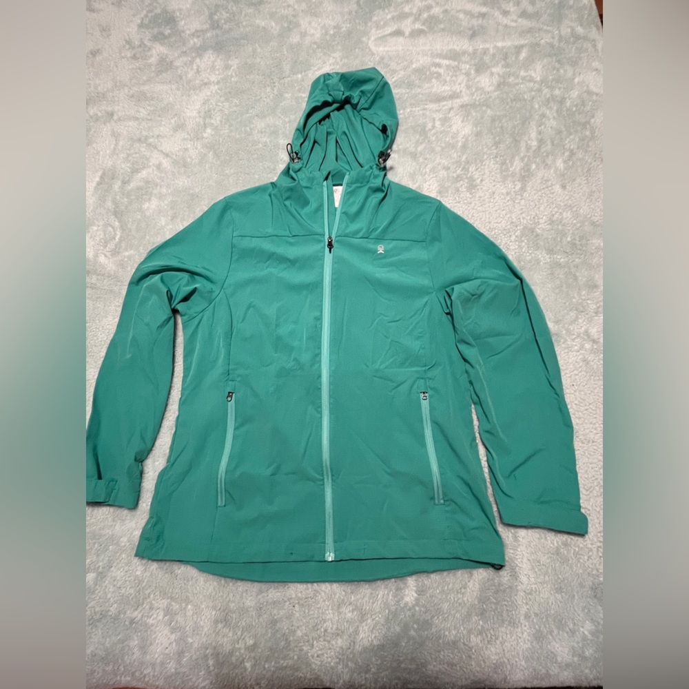 Lightweight green hooded jacket - Picture 3 of 11